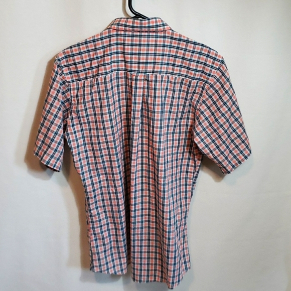 WRANGLER Riata Red & Navy Plaid SS Button Down Western Shirt Boys XXL (18-20) - Picture 4 of 5